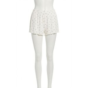 NEW Z SUPPLY emmie ditsy floral pointelle short in white